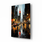 City Night Glass Wall Art|| Designer's Collection.